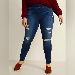 Old Navy Distressed Rockstar Super Skinny Jeggings